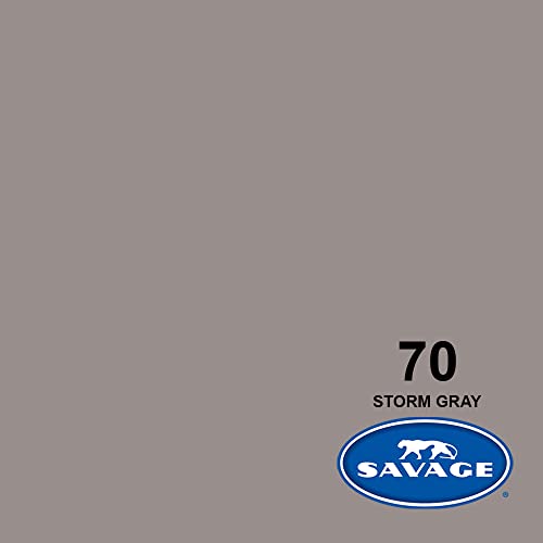 Savage Seamless Paper Photography Backdrop - Color #70 Storm Gray, Size 26 Inches Wide x 36 Feet Long, Backdrop for Tabletop Product Photography and Crafting - Made in USA - size: 26 in x 36 ft