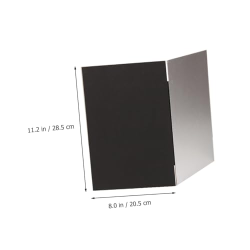 Photography Reflective Board and Backdrop for Studio and Outdoor Use, Thick A4 Foldable Photo Background Cardboard with Black and White Reflector Panels for Professional Lighting