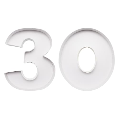 Charcuterie Cardboard Number Fillable Shaped Treat Decorative Box Anniversary Birthday Table Centerpiece (30 Style, 9inch) - size: 9inch, style: 30 Style