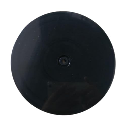 360 Degree Rotating Display Stand for Photos and Props with Acrylic Base for Various Settings, Black - color: Black