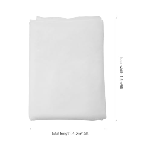 White Ceiling Drapes for Wedding, 6 Panels 5FT*15FT Wedding Arch Draping, Chiffon Fabric Backdrop Drapes, Wedding Ceiling Decorations - color: 6 Panels 5FT*15FT, White