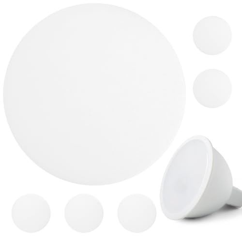 Hemobllo Ceiling Light Diffuser Covers - 6 Pcs 5 Inch Anti-Glare LED Downlight Diffuser Plastic Spotlight Diffuser Covers DIY Lighting Accessories for Ceiling Light LED Downlight Spotlight