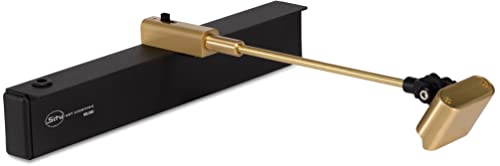 Situ Lighting: Cordless and Rechargeable LED Art and Picture Light - Rechargeable Micro Series - 3000K - USA Made - color: Brushed Brass, size: 2 Light (Artwork up to 36"Wx30"T or 24"Wx48"T)