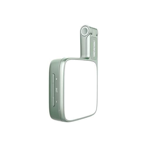 Amaran Go Magnetic Selfie Phone Light, Compatible with MagSafe & Qi2 Magnets, Dual LED Light Source with Adjustable Mirror Light & CCT (2700K-6500K), for Selfies, Makeup, & Content Creation (Green) - color: Green