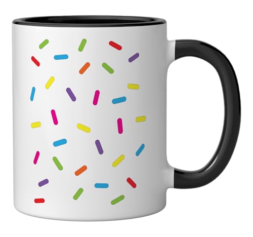Ice cream Sprinkles Shirt Halloween Costume Easy Ceramic Mug, Black/White - color: Black/White