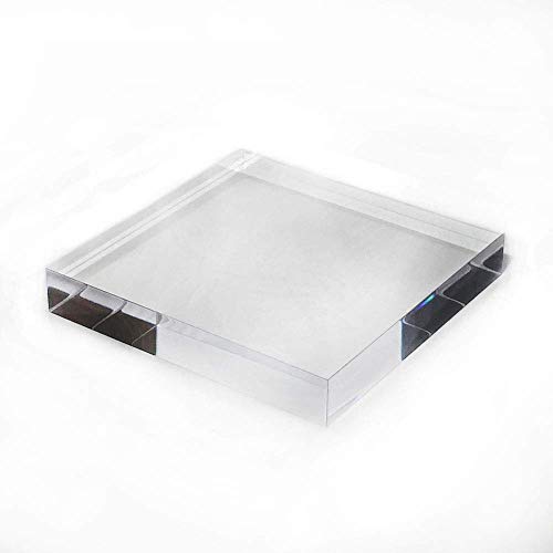 Mirart Clear Acrylic Block (6 x 6 x 1) - size: 6 x 6 x 1