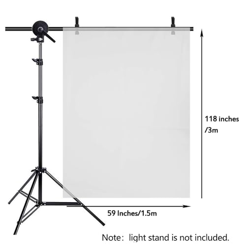 Photography Diffuser Fabric 118 x 59 Inches/ 3 x 1.5M Nylon Light Modifier Cloth for Lighting Softbox, Light Box Tents, Panel