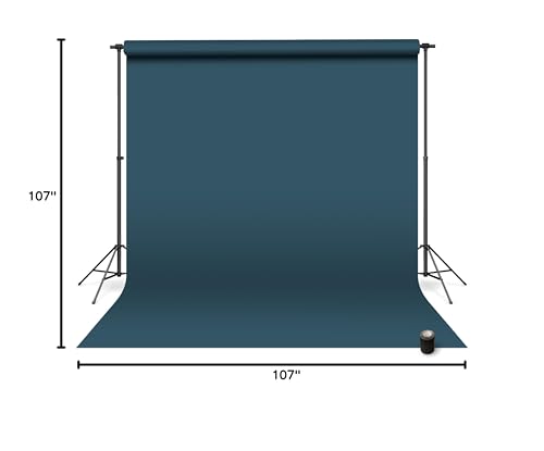 Denny Manufacturing - Seamless Paper Backdrop for Photography, Blue Seamless Paper Roll - Cobalt Blue(107 in x 36 ft) Includes Free Roll Black Gaffer Tape (2 in x 13 ft) - color: Cobalt Blue, size: 107 in x 36 ft