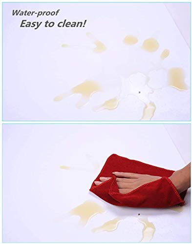 Meking White PVC Backdrop, 30X60inch/80x150cm Matte & Reflective PVC Vinyl Seamless Photography Background for Studio Video Photo Shooting - color: White