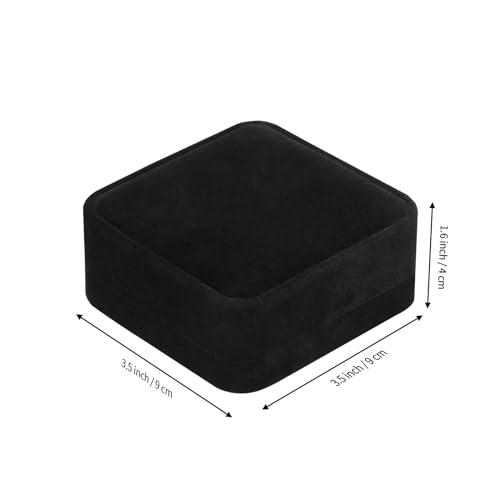 LETURE 4 Pieces Classic Velvet Bracelet Bangle Pendant Necklace Gift Box, Travel Jewelry Box Display Storage Case for Gift, Wedding, Engagement, Proposal, Birthday (Bracelet STYLE 1-4PCS) - color: Bracelet STYLE 1-4PCS
