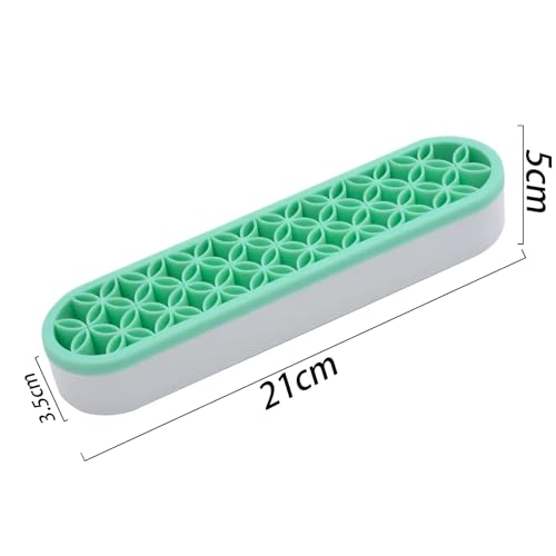 4 PCS Multi-Purpose Cosmetic Storage Box, Desktop Organizers Silicone Make Up Brush Storage Stand, Desktop Storage Box for Eyeliner Pencil, Painting Brush (Green/Pink/Grey/Purple) - color: Green+Pink+Grey+Purple