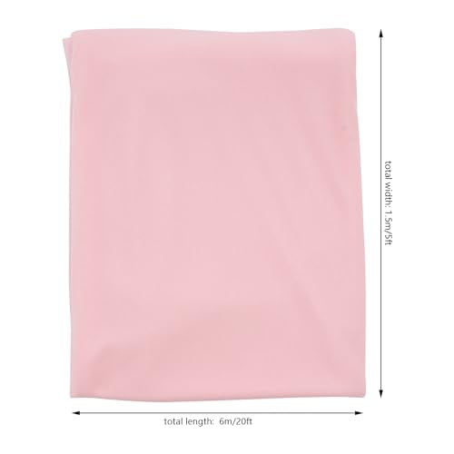 Pink Ceiling Drapes for Wedding, 6 Panels 5FT*20FT Wedding Arch Draping, Chiffon Fabric Backdrop Drapes, Wedding Ceiling Decorations - color: 6 Panels 5FT*20FT, Pink
