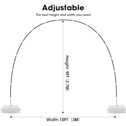 Chamvis Balloon Arch Kit with Electric Balloon Pump, Adjustable Balloon Arch Stand Frame Garden Arbors: for Wedding Baby Shower Birthday Party - style: Arch and Balloon Pump