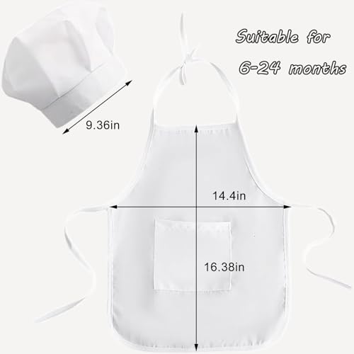2 PCS Baby Photography Props, Chef Posing Photo for 6-24 Months, Chef Hat and Apron Photo Props - color: Boy