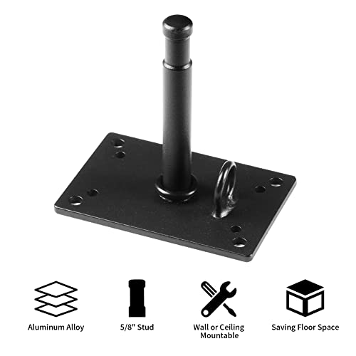 Selens 4.6 inch Wall Ceiling Mount, Baby Pin Wall Plate with 5/8" Stud Adapter for Photo Studio Speedlite Light Stand Bracket Accessories - size: 4.6 inch