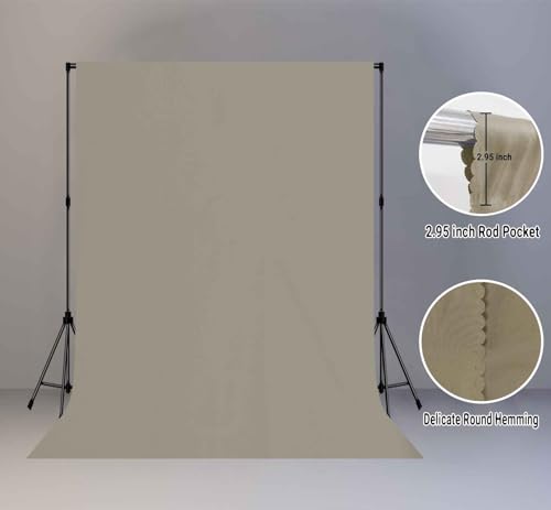 5x7FT Gray Screen Backdrop Photo Background, Pure Grey Color, Professional Photography Video Studio, Events, Streaming, Games, Live Streaming, Video Shooting - color: Grey, size: 5x7ft