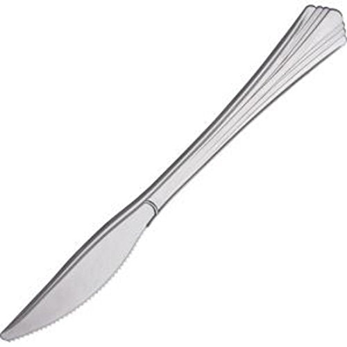 WNA, Inc Reflections Heavy Duty Silver Disposable Cutlery - 600/carton - 1 X Knife - 7.50 Length - Breakroo