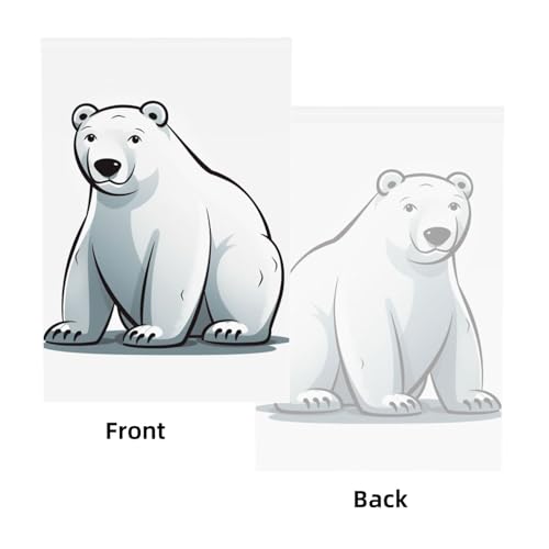 Polar Bear Backdrop Background for Photography 5x7ft Photobooth Professional Photo Backdrop Curtains Video Photography Studio Photo Backgrounds Banner Booth Background Screen Parties - color: Polar Bear