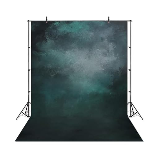 6x8ft Dark Green Abstract Photography Backdrop Texture Old Photo Backdrop Professional Photographers Vintage Green Portrait Photo Studio Booth Props - color: A01, size: 6x8ft