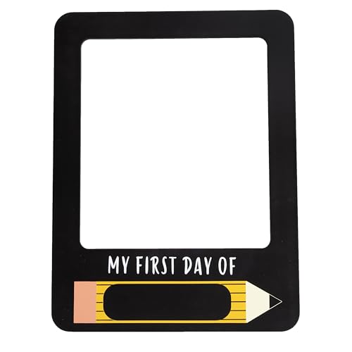 Kate & Milo First & Last Day Chalk Prop, Reversible Chalkboard, Photo Prop for Kids, Kindergarten Through High School, K-12, Reusable, Erasable - style: School Bus Chalkboard