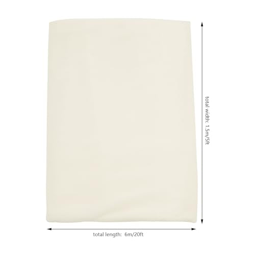 Beige Ceiling Drapes for Wedding, 6 Panels 5FT*20FT Wedding Arch Draping, Chiffon Fabric Backdrop Drapes, Wedding Ceiling Decorations - color: 6 Panels 5FT*20FT, Beige