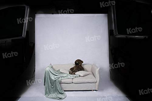 Kate 10ft×12ft Solid White Backdrop Portrait Background for Photography Studio Children and Headshots - color: White, size: 10x12ft