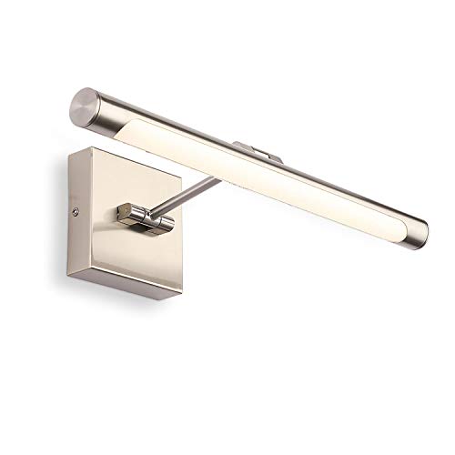 Joosenhouse Single Arm LED Picture Lights 16.53 Inch, Full Metal Artwork Lamp with Rotatable Sconces Lamp Head, 7W (45W Eqv.), Hardwired Connection, 3000K Warm White 560Lm, Brushed Nickel Finish… - color: Nickel, size: Non-Dimmable 16.53" Long