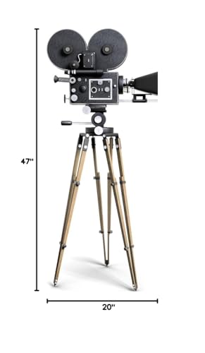 SP12147 Old Fashioned Hollywood Movie Camera Movie Set Prop Cardboard Cutout Standee Stand up