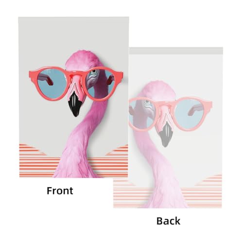 Hello Glasses Flamingo Backdrop Background for Photography 5x7ft Photobooth Professional Photo Backdrop Curtains Video Photography Studio Photo Backgrounds Banner Booth Background Screen Parties - color: Hello Glasses Flamingo