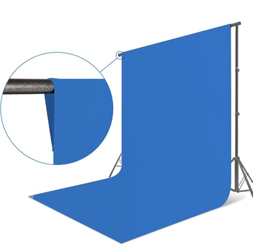 6x9 Ft Blue Screen Backdrop Background for Photography, Polyester Photo Backdrop for Photoshoot, Party, Video and Television Photography Backdrops Blue Backdrop - color: Blue, size: 6 x 9 ft