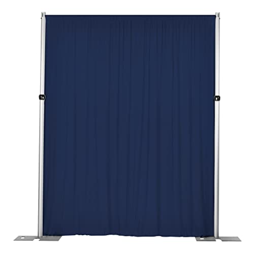 CVL 1 Pc, Spandex 4-Way Stretch Drape Curtain 14Ft H x 60" W - Navy Blue for Wedding Ceremony, Head Table Backdrop, Dessert Buffet, or Gift Opening Stage