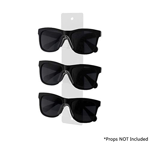 Marketing Holders 2 Pack Sunglasses Holder 3 Pair with Hardware Space Saver Organizer Hanging White Acrylic for Safety Glasses Labs Spectacles - size: 3 Tier White