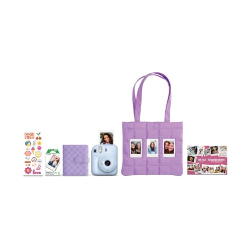 FUJIFILM Instax Mini 12 Holiday Bundle 2025 - Pastel Blue - color: Pastel Blue