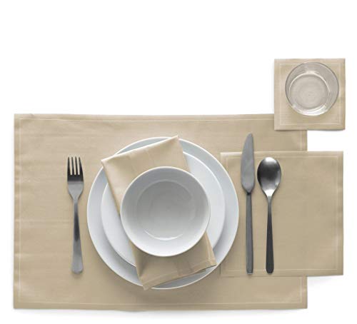 Cotton Luncheon Napkin - 7.9 x 7.9 in - 25 units per roll - Sand - color: Sand