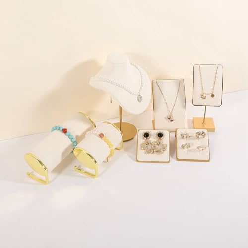 Velvet Earring Display Stand for selling, Small Earrings Storage Board for Jewelry Show, Gold Jewelry studs organizer Holder【Beige】 - color: Beige