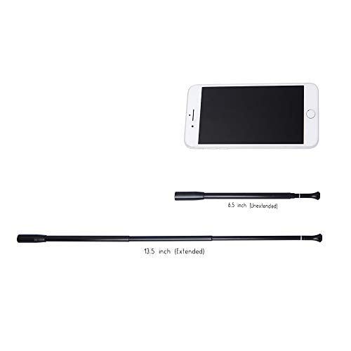 Long Silver Cigarette Holder for Women – 23mm Fit 1920s Flapper Vintage Audrey-Inspired Classic Hollywood Extendable Smoking Holder with Detachable Filter Stone by Hudiefly