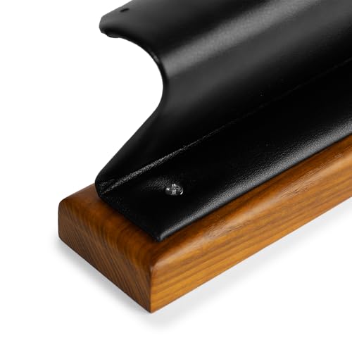 Solid Wood Jewelry Earrings Display Stand Small Jewelry Display for Long Earrings(Black) - color: Black