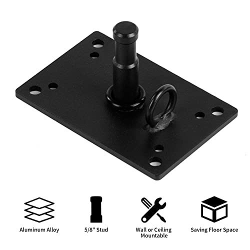 Selens 2.36 inch Baby Pin Plate Wall Ceiling Mount, Mini Lighting Wall Holder with 5/8" Stud for Photo Studio Light Stand Flash Accessories - size: 2.36 inch