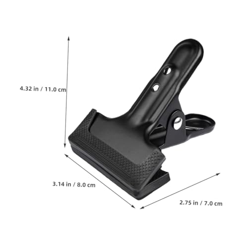LALAFINA 4pcs Backdrop Clamps Heavy-duty Cold Rolled Steel Clips for Photography Backdrop Sturdy Fixing Tool for Steady Image Capture