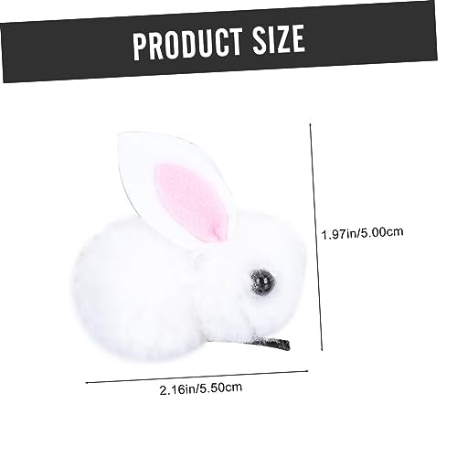 MERRYHAPY Cute Rabbit Hairpin Boys and Girls Hair Clips Plush Hairpin Girl Accessories Bunny Hair Clips