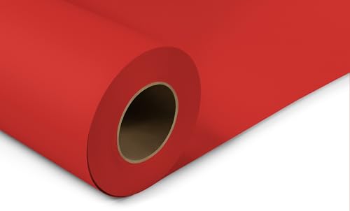 Denny Manufacturing - Seamless Paper Backdrop for Photography, Red Seamless Paper Roll (53 in x 36 ft) Includes Free Roll Black Gaffer Tape (2 in x 13 ft) - color: Red, size: 53 in x 36 ft
