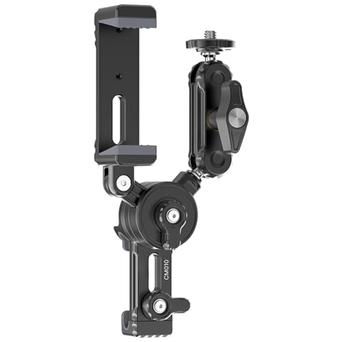 jusmo CM010 Cell Phone Fence Mount Game Changer Mounting Kit for GoPro, iPhone, AKASO, DJI Osmo Action, Insta360, Mevo Start for Recording Baseball Softball Tennis Gamechanger Streaming Kit - style: CM010