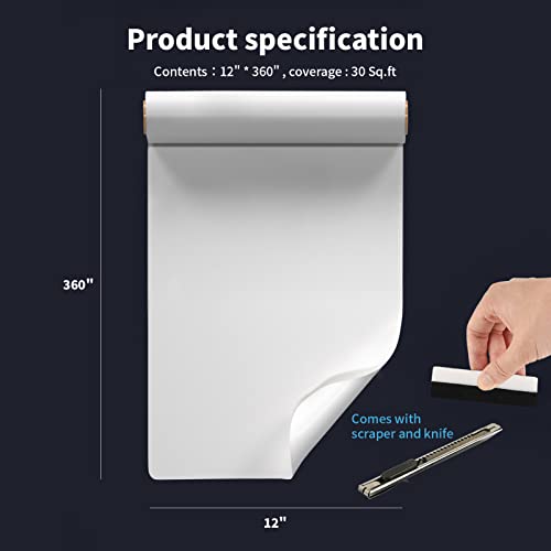 Art3d Adhesive Tile Setting Mat, Double-Sided Tape Sheet for Crafts, Arts, DIY Projects, 12in. X 360in. Damage-Free, Residue-Free - size: 12in. X 360in.
