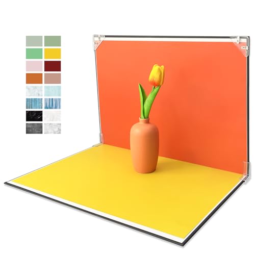 Photo Backdrop Board Studio Kit with 8PCS 16Patterns Food Photography Small Portable Photo Setting Casual Item Photography 16.5 * 11.5 Inch - color: Multi