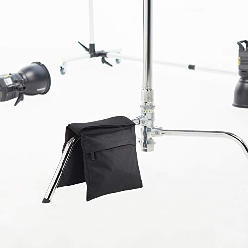 Amazon Basics Photography Sand Bags for Light Stands with Handle, 4-Pack, Black