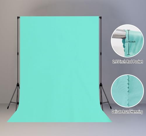 5x7FT Light Blue Screen Backdrops for Photography,for Video Photoshoot Studio Conference - color: Light Blue, size: 5x7ft