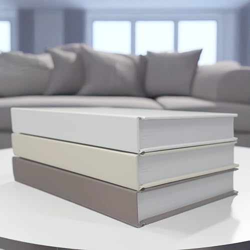 CovoBook™ Blank Hardcover | Premium Sketchbook Journal Guest Book | Photo Prop Home Decor (Taupe, Size 9) - color: Taupe, size: Size 9