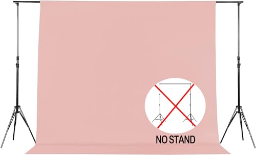 Joccun 5X7FT Light Pink Backdrop Background for Photography,Polyester Backdrop Curtain Background Screen for Photography,Photoshoot,Video Recording,Studio(5X7ft,Light Pink) - color: Light Pink, size: 5FTx7FT