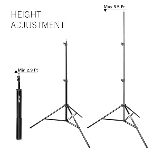EMART 8.5FT Photography Green Screen Background Disc Reflector Light Stand with 5/8" Heavy Duty Clamp Holder, for Diffuser, Pop Up Backdrop, Photo Shooting, Video Studio, Lighting Umbrella