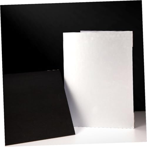 Tofficu Photography Background Board and Reflective Cardboard for Studio Photo Shooting, Thickened A4 Foldable Photo Backdrop Board with Black and White Diffuser Panels for Indoor